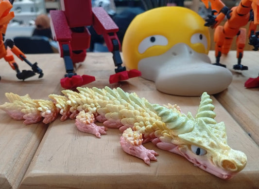 Dragón Articulado Fantasía – Figura 3D Impresa Coleccionable Chile
